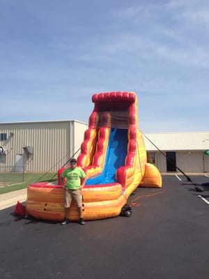 22ft waterslide-surely to bring a smile to any child's face!