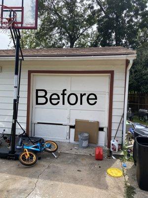 Garage door 8x7 this door been shutdown for long time