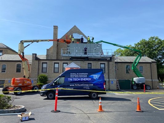 HVAC repair and maintenance Tri-Tech did for St. Mary's Parish.