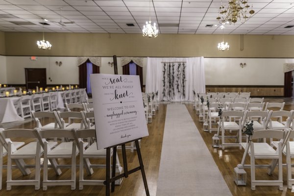 Boho themed Wedding ceremony