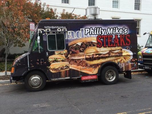 Philly Mike's Steaks food truck on Capitol Hill.