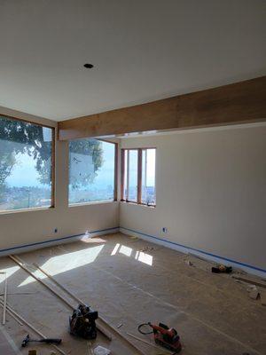 Coastal provided the beautiful wood veneer for our exposed beams.