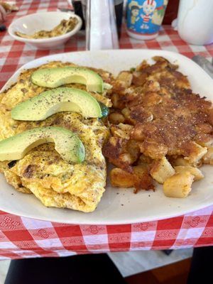 Mexican omelette. Soooo good.