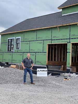 Completed a roof installation on a new build home.