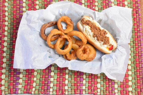 World Famous Hot Dogs and Onion Rings