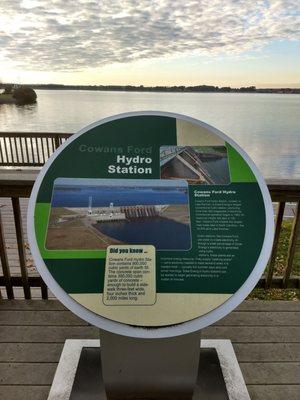 Hydro Station plaque on the deck