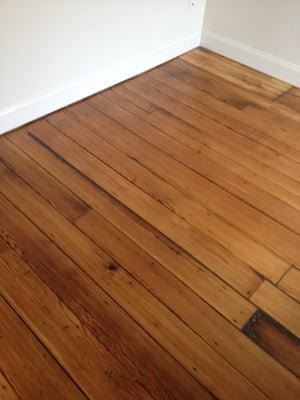 pine floor, after refinishing