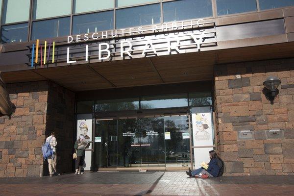 Library entrance