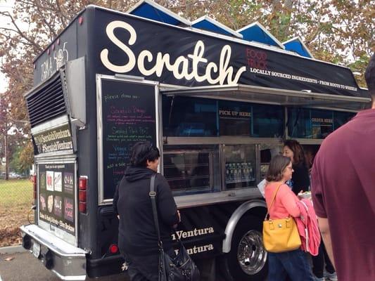 Lunch stop at Mission Park. Scatch Food Truck catered & they were able to use the Public parking lot west of The Clocktower Inn