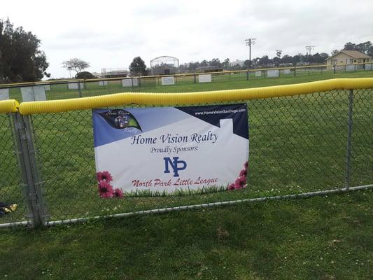 Home Vision Realty sponsors North Park Little League