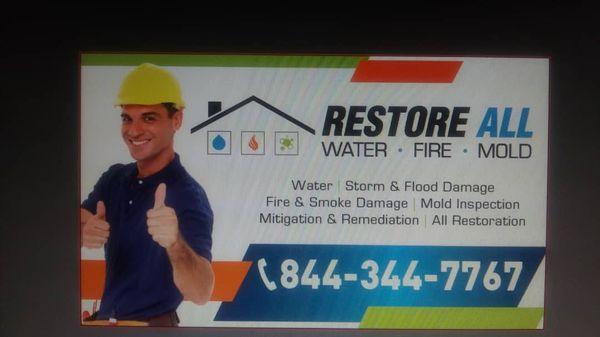 Water, fire and Smoke Damage. Mold Inspection, Mitigation and Remediation. 24 Hours Emergency Services