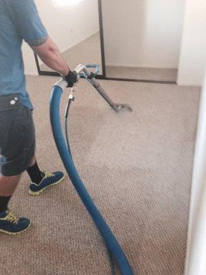 Our most common but effective service  deep steam carpet cleaning with a fast drying time!