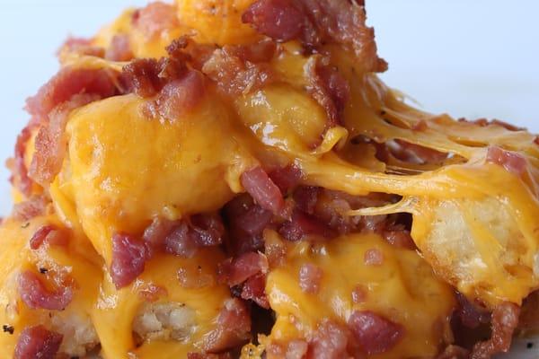 Cheesy Bacon Tots for the win