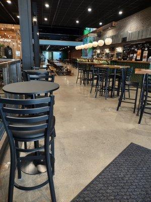 partial view of spacious taproom