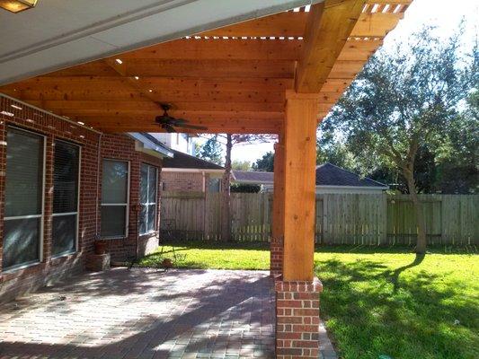 New outdoor patio cover.