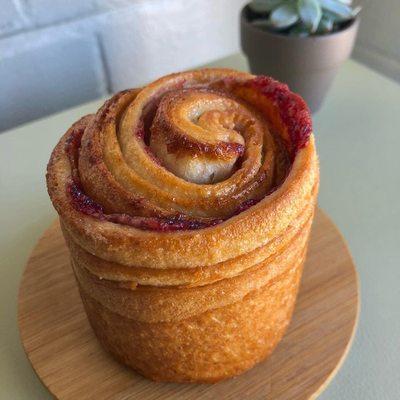 Raspberry Lychee Kouign Amann