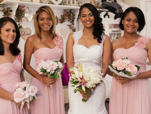 Bridesmaids and I in the bridal suite