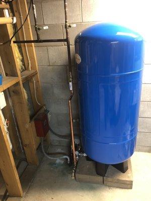 96 gallon pressure tank and block and bleed system.