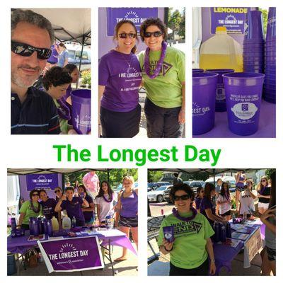 Sponsoring the Alzheimer's Association Longest Day Lemonade stands in Needham.