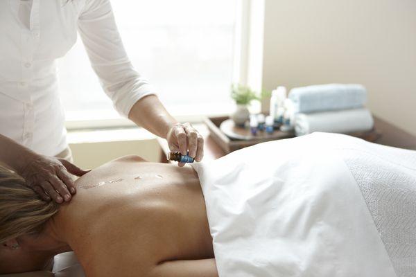 Integrative massage can incorporate essential oils & hot towels.