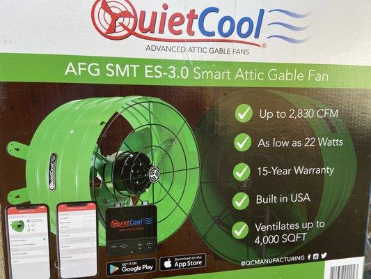 Smart Attic Fan with APP