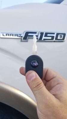 F150 remote key made and programmed