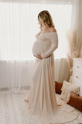 boho maternity photoshoot