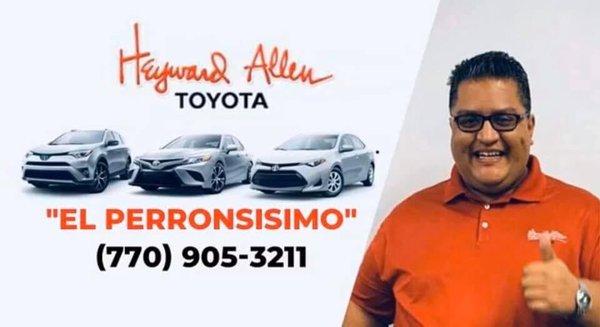 Si usted está buscando un nuevo Toyota o un certificado de segunda mano? Llámame (770)-905-3211 PREGUNTE POR ELOY CASTILLO