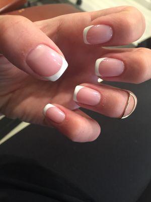 My standard French gel manicure. Love it.