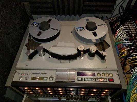 Tascam ATR-80 2" 24 Track reel to reel tape deck. How music was recorded before computers. It's how we record here at AP Radio