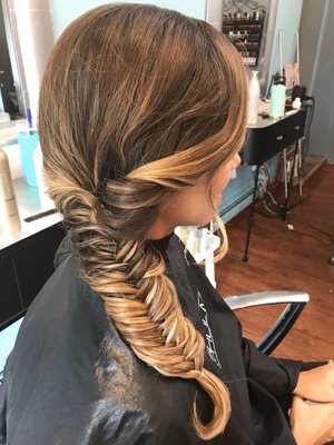 Bridesmaid Fishtail braid