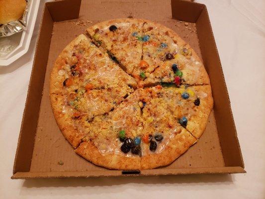 Dessert Pizza with M&Ms