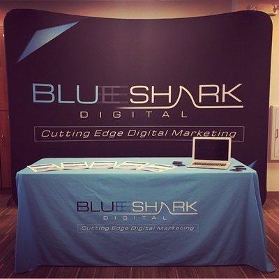 Our awesome booth at our most recent conference