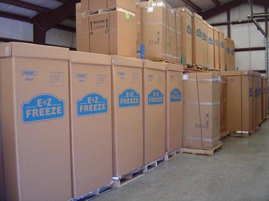 You can pick up your propane refrigerator in our warehouse in Chino Valley.