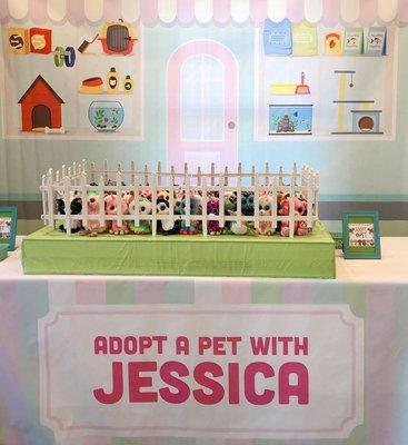 This was 2nd 8x10 banner for the adoption center. Msg if you want help with a custom backdrop & table banner.