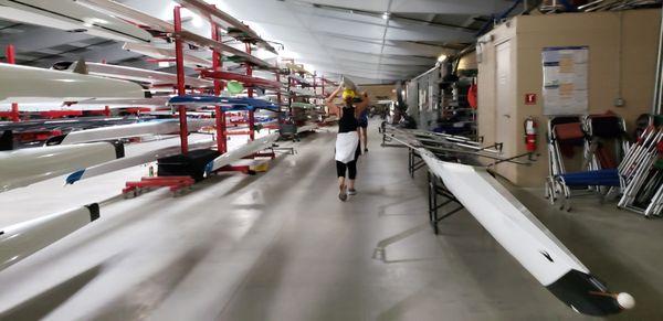 A look inside the boathouse