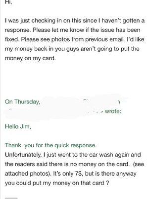 3rd and 4th email to owner, still no refund or response. Thanks for nothing Jim !