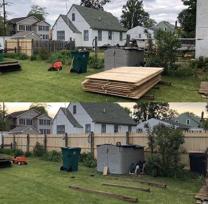 Before & After: Fence Installation