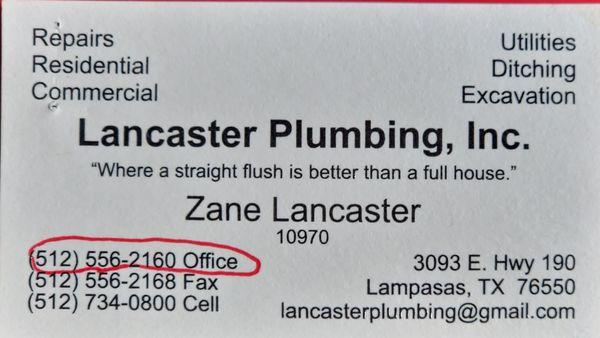 LANCASTER PLUMBING