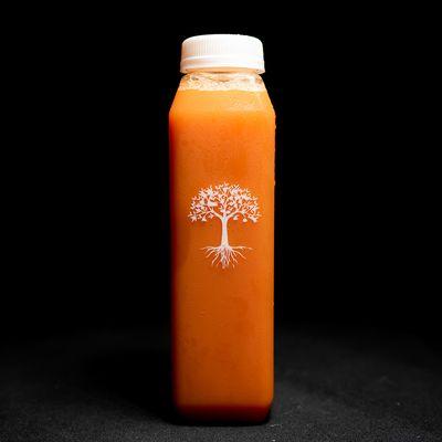 The Hendrix (Diabetic Friendly): 
Ingredients include Carrot, Red Apple, Green Apple, Lemon, & Ginger
125 Calories