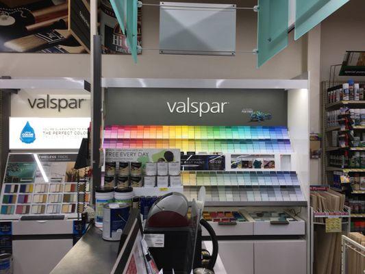 They sell Valspare paint ...