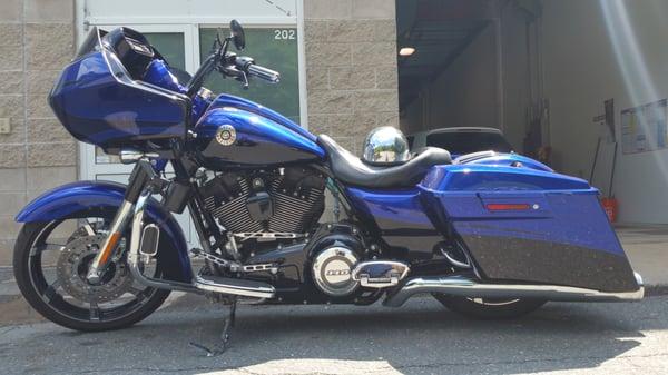 Harley Davidson CVO road glide done by PressureClean