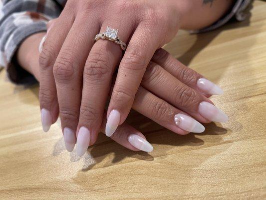 Gel x extensions for bride ‍