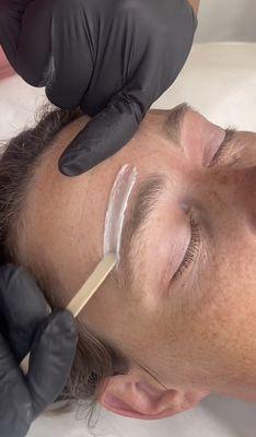 Eyebrow wax