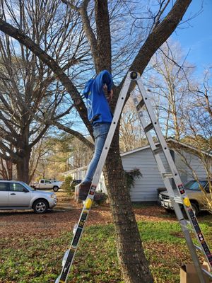 installing Christmas lights in Yorktown va