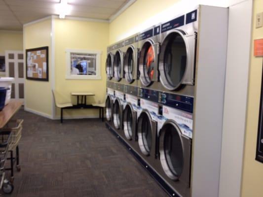 10 stack dryers with additional 20 stack dryers on opposite wall