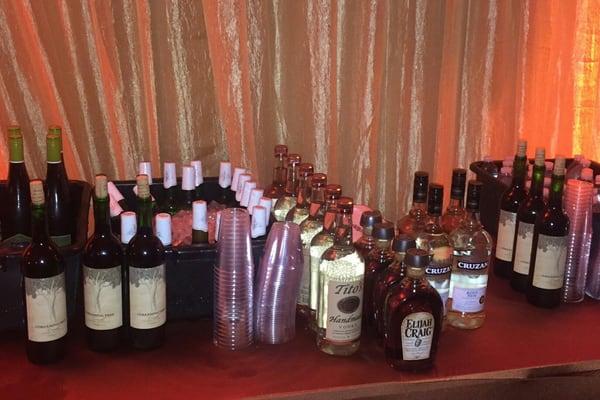 Bar selection at Rooftop Eve 2016