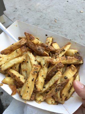 My mushy Garlic Fries. And No, fries are not supposed to be Mushy!  Ugh.