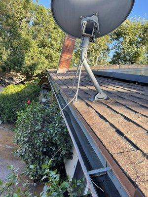 Cleaned gutters