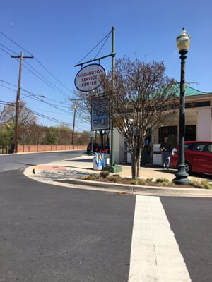 Front of station